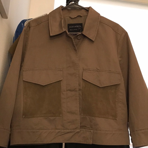 All Saints Jackets & Blazers - All Saints Ashe Jacket Dark Khaki